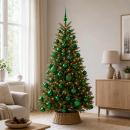 ARDEBO.de - Weihnachtskugel-Set 120 stk. Grün Durchmesser 6 cm Kunststoff