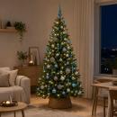ARDEBO.de - Weihnachtskugel-Set 120 stk. Türkis Durchmesser 6 cm Kunststoff