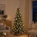 ARDEBO.de - Weihnachtskugel-Set 61 stk. Grau Durchmesser 6 cm Kunststoff