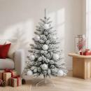 ARDEBO.de - Weihnachtsbaumkugel Set XL 9 stk. Weiß Durchmesser 15 cm
