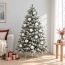 ARDEBO.de - Weihnachtsbaumkugel Set XL 15 stk. Weiß Durchmesser 10 cm