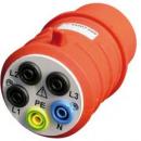 Beha DAA-32 Drehfeldadapter, 32A, 5 4-mm-Buchsen L1/L2/L3/N/PE (2743850)