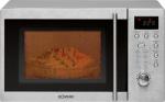Bomann MWG 2211 U CB Stand-Mikrowelle mit Grill, 800/1000W, 20l, Edelstahl