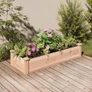 Hochbeet mit Einsatz 120x45x25 cm Massivholz Tanne
