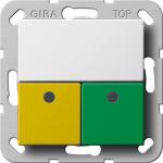 Dienstzimmereinheit, System 55, Reinweiß glänzend, Gira 291503