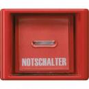 Abdeckung mit Glasscheibe, rot, JUNG AS561GLRT