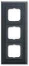 Busch-Jaeger 1723-831 Abdeckrahmen , Busch-dynasty®, 3-fach Rahmen, Anthrazit (2CKA001754A4680)