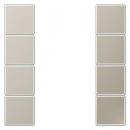 Jung ES2504TSA Tastensatz komplett 4fach, Edelstahl