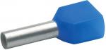 Klauke 877/14 Zwillingsaderendhülsen isoliert, 16 mm², 14 mm, blau (87714), 100 Stck.