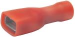 Klauke 8201AV Isolierte Flachsteckhülsen, 0,5-1 mm², 2,8x0,8 mm, rot