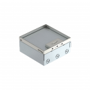 Bettermann UDHOME4 2V V Bodentank, kpl. 3fach VDE-Steckdose, Edelstahl (7427200)