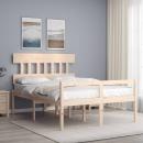 Seniorenbett mit Kopfteil 140x200 cm Massivholz