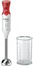 Bosch MSM64110 Stabmixer, 450 W, Soft-Touch-Oberfläche, einfache Reinigung, weiß/rot