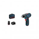 Bosch GSR 12V-15 Akku-Bohrschrauber, 2x GBA 12V 2.0Ah, GAL 12V-20 Softbag (060186810F)
