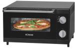 Bomann MPO 2246 CB Multi-Pizzaofen, 1000 W, 12l, Ober-/Unterhitze, Übertemperaturschutz, schwarz/edelstahl