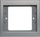 Berker 13137004 Rahmen, 1fach, K.5, Edelstahl, Metall mattiert