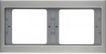 Berker 13637004 Rahmen, 2fach, waagerecht, K.5, Edelstahl, Metall mattiert
