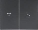 Berker 14357106 Wippen mit Aufdruck Symbol Pfeil, K.1, anthrazit matt, lackiert