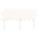 Seniorenbett mit Kopfteil 160x200 cm Weiß Massivholz