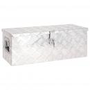Aufbewahrungsbox Silbern 70x31x27 cm Aluminium