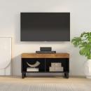 TV-Schrank 85x33x43,5 cm Massivholz Mango