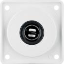 Berker 945172509 Steckdose 12 V, Integro Modul-Einsätze, Integro Flow, polarweiß glänzend