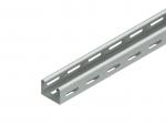 ARDEBO.de - RL 50.050 Mini-Kabelrinne, 50x50x3000 mm, t=0,75 mm, gelocht, Stahl, bandverzink