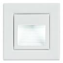 ARDEBO.de - R3929W LED-Wandeinbauleuchte 230 V AC, 50 Hz, 1,2 W, 6.500 K, quadratisch, struk