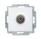ARDEBO.de - 20 EUKBSL-914-101 SCHUKO® Steckdosen-Einsatz mit Klappdeckel und Schloss