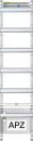 ARDEBO.de - VA17 Verteilerfeld 1V 1APZ 250x300mm 1V5, 60TE, BxH: 250x1050mm