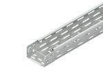 ARDEBO.de - RLVC 60.100 F Kabelrinne, gelocht, mit angeprägtem Verbinder, 60x100x3000 mm, CI