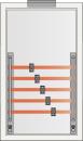 ARDEBO.de - GAG136N Anschlußgehäuse komplett, SAS 5x250A 5 x 250A Sammelschienen