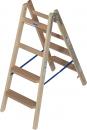 ARDEBO.de - 818317 Holz Stufen/Sprossen Doppelleiter 2x4