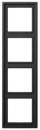 Jung AL 2984 D Rahmen, 4fach, aluminium lackiert