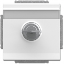 Busch-Jaeger 20 EUKNBSL-84 SCHUKO Steckdosen-Einsatz mit Klappdeckel und Schloss, Carat, studioweiß (2CKA002018A1563)