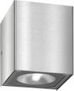 LCD Up & Down LED Wandleuchte, 2x7 Watt, Edelstahl (5026)