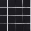 Palettenkissen Schwarz Karomuster 120x80x12 cm Stoff