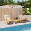 Adirondack-Auflagen 2 Stk. Creme Oxford-Gewebe