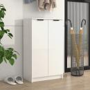 Schuhschrank Hochglanz-Weiß 59x35x100 cm Holzwerkstoff