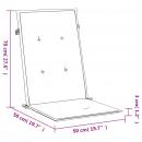 Hochlehner-Auflagen 2 Stk. Blattmuster Stoff
