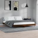 Bettgestell Braun Eichen-Optik 150x200 cm Holzwerkstoff