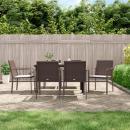 7-tlg. Garten-Essgruppe mit Kissen Poly Rattan und Stahl