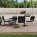 5-tlg. Garten-Essgruppe Poly Rattan und Stahl