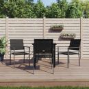 5-tlg. Garten-Essgruppe Poly Rattan und Stahl