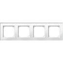 ARDEBO.de - 489419 M-PLAN-Echtglasrahmen, 4fach, Brillantweiß