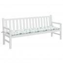 Gartenbank-Auflage Blattmuster 200x50x7 cm Stoff