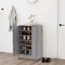Schuhschrank Grau Sonoma 60x35x92 cm Holzwerkstoff