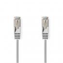 ARDEBO.de - CAT6a-Netzwerkkabel | SF/UTP | RJ45 Stecker | RJ45 Stecker | 7.50 m | Rund | PVC | Grau | Aufhänger