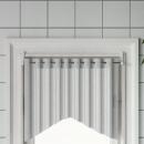 Gardinenstangen 2 Stk. Weiß und Silbern 60-105 cm Aluminium