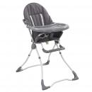 Baby-Hochstuhl Grau und Weiß 